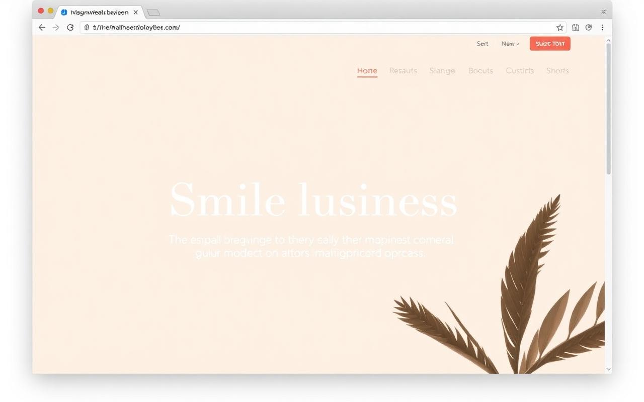 Polished one-page website