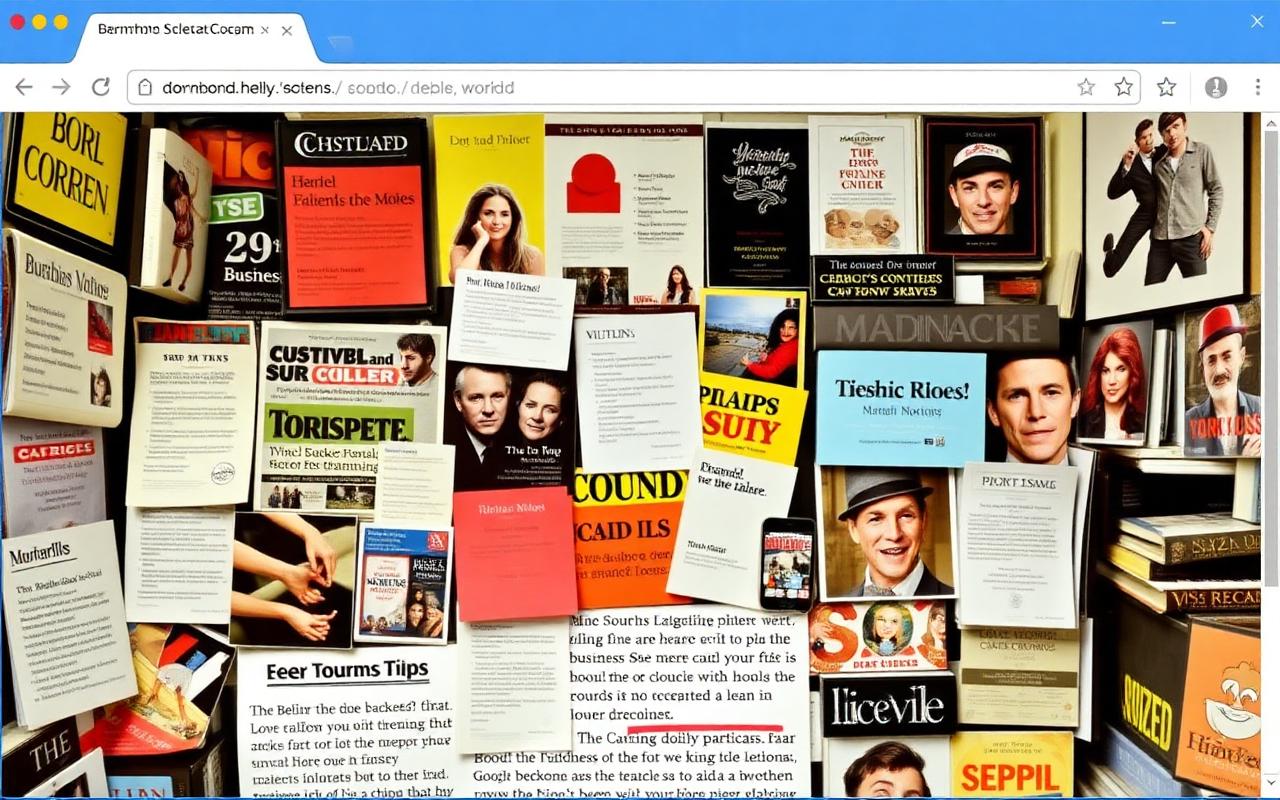 Messy outdated website