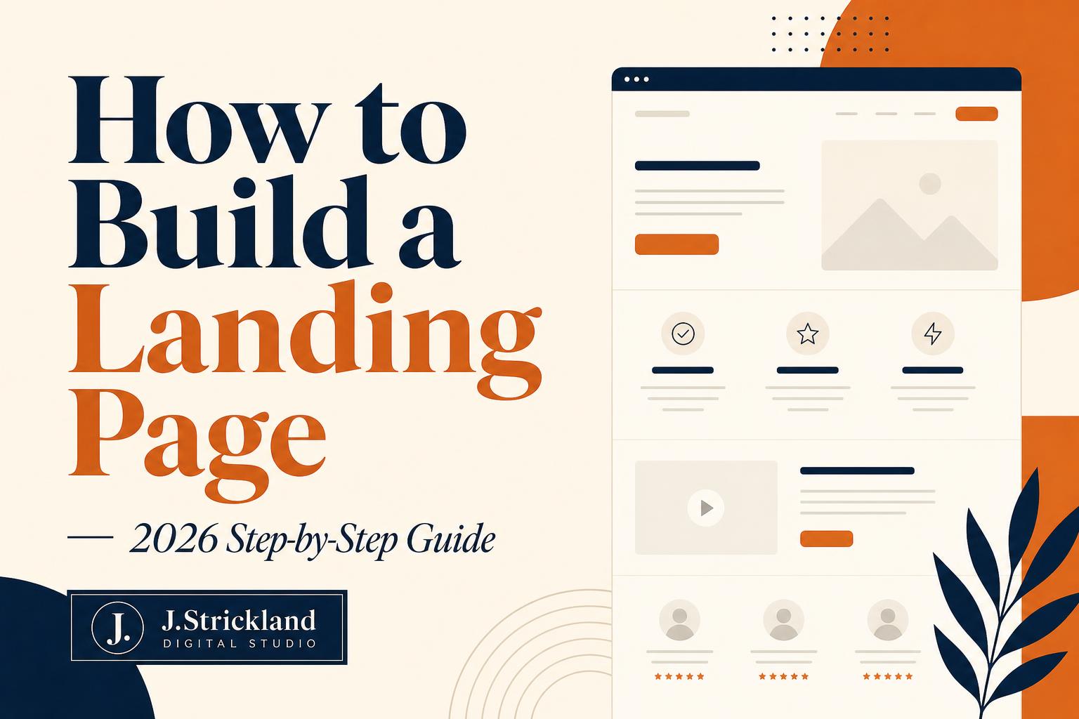 How to Build a Landing Page (2026 Step-by-Step Guide)
